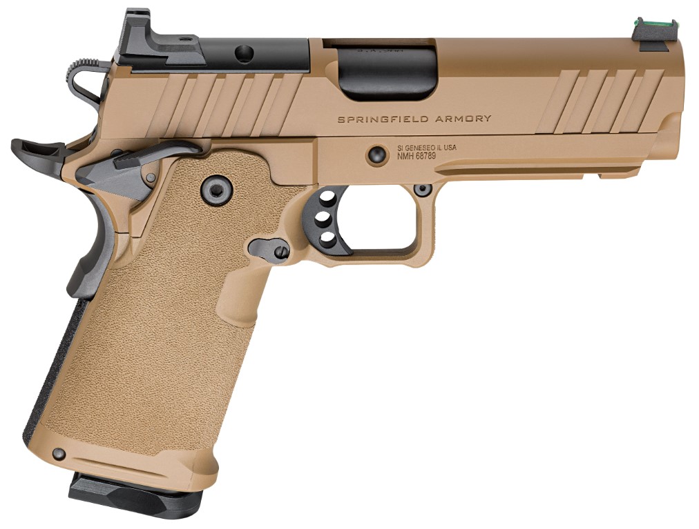 SPRINGFIELD ARMORY 1911 DS PRODIGY 4.25IN AOS 9MM 10RD COYOTE BROWN LOW CAPACITY PH9117AOSCBLC - Taurus Savings